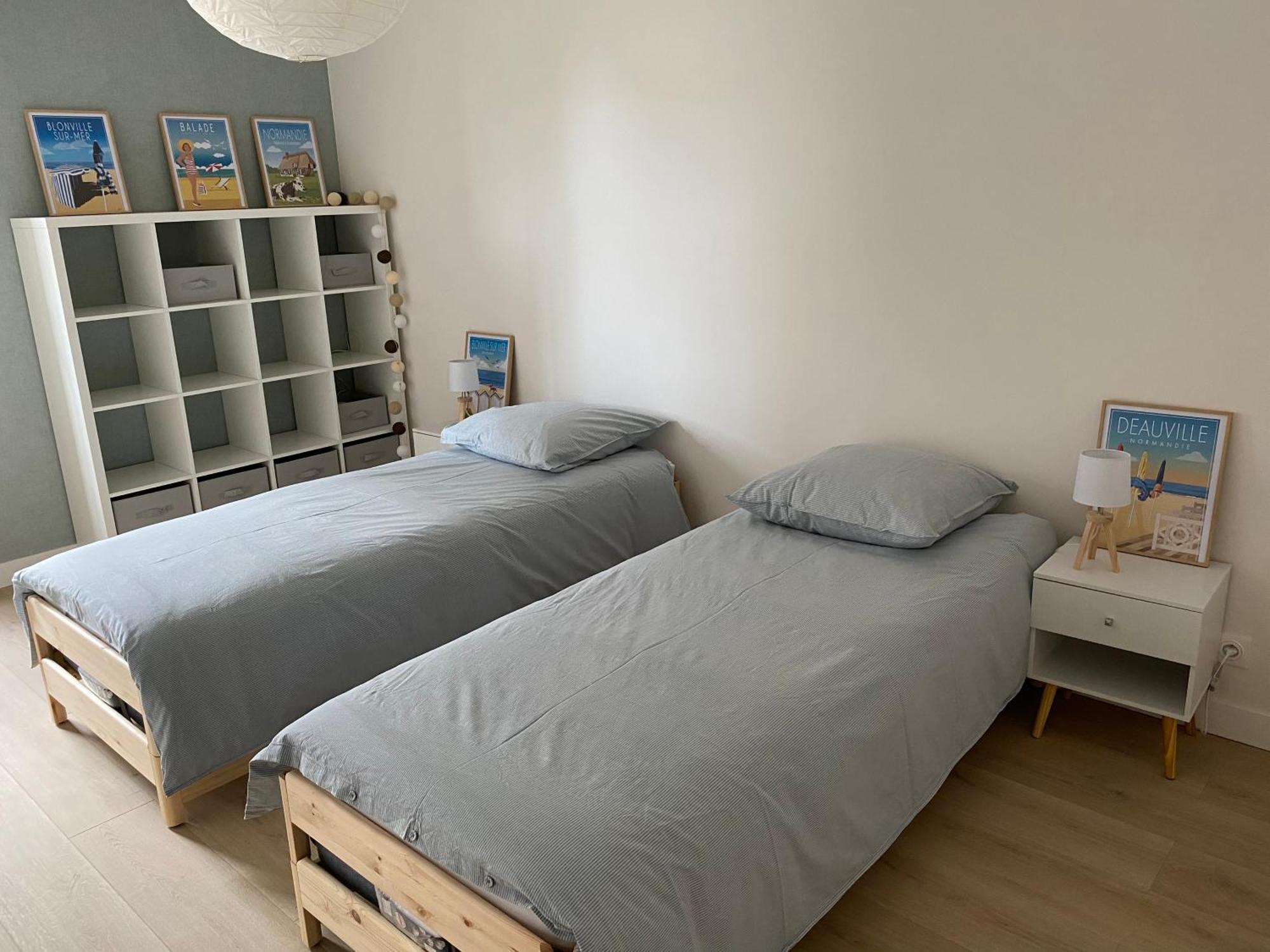 Appartement 65M2 Avec Balcon Vues Partielles Mer A 150M De La Plage Et Centre, Wifi Et Parking Prive บลอนวิลล์-ซัวร์-แมร์ ภายนอก รูปภาพ